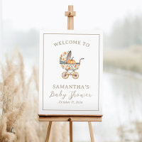 A Little Pumpkin Baby Shower Welcome Sign