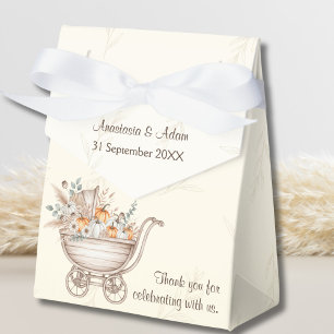 A Little Pumpkin Boho Baby Shower Favor Boxes