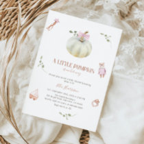 A Little Pumpkin Boho Vintage Toys Baby Shower  Invitation