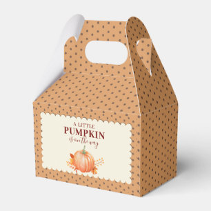 A Little Pumpkin Cute Fall Rustic Baby Shower Favor Boxes