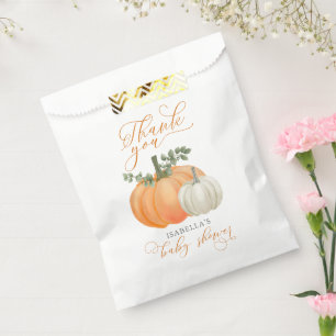 A Little Pumpkin Fall Autumn Baby Shower Favor Bag