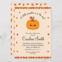A Little Pumpkin Fall Autumn Baby Shower