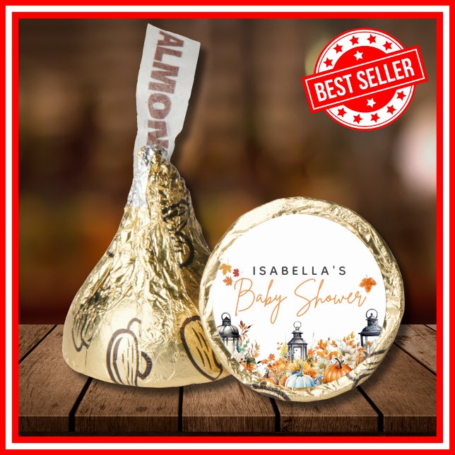 A Little Pumpkin Fall Autumn Floral Baby Shower Hershey®'s Kisses® (A Little Pumpkin is on the Way Fall Autumn Floral Baby Shower Hershey®'s Kisses®)