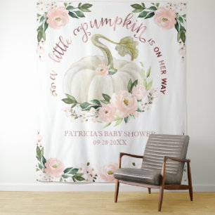 A Little Pumpkin Fall Baby Shower Backdrop