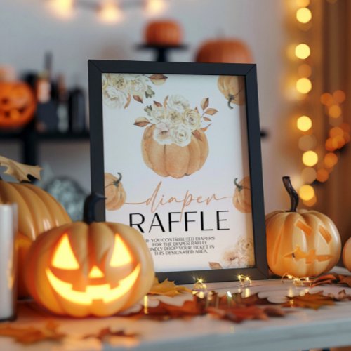 A Little Pumpkin Fall Baby Shower Diaper Raffle