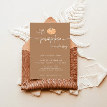 A Little Pumpkin Fall Baby Shower | Gender Neutral Invitation