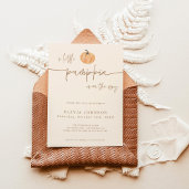 A Little Pumpkin Fall Baby Shower Gender Neutral Invitation