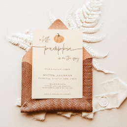 A Little Pumpkin Fall Baby Shower | Gender Neutral Invitation