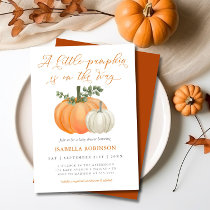 A Little Pumpkin Fall Baby Shower | Gender Neutral Invitation