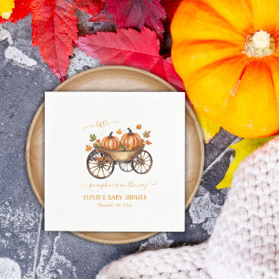 A Little Pumpkin Fall Baby Shower Gender Neutral Napkins