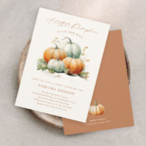 A Little Pumpkin Fall Baby Shower Invitation