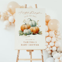 A Little Pumpkin Fall Baby Shower Welcome  Foam Board