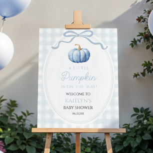 A Little Pumpkin Fall Baby Shower Welcome Sign