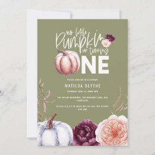 A little pumpkin floral fall 1st birthday