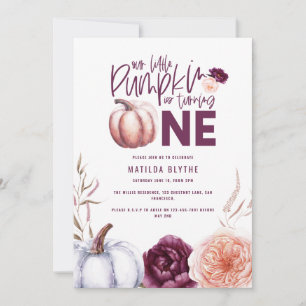 A little pumpkin floral fall 1st birthday