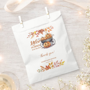 A Little Pumpkin Halloween Fall Baby Shower Favor Bag