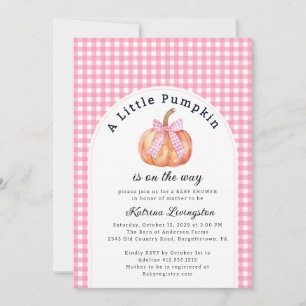 A Little Pumpkin is Almost Here Baby Shower Invitation