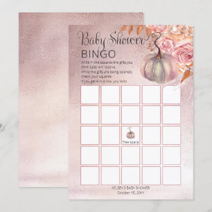 A Little Pumpkin Is Blooming Pink Baby  Bingo Card
