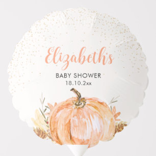 a Little Pumpkin is Coming, Baby Shower Balloon