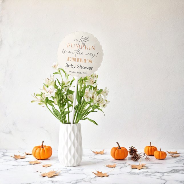 A Little Pumpkin is on the Way - Baby Shower Balloon (Creator Uploaded)