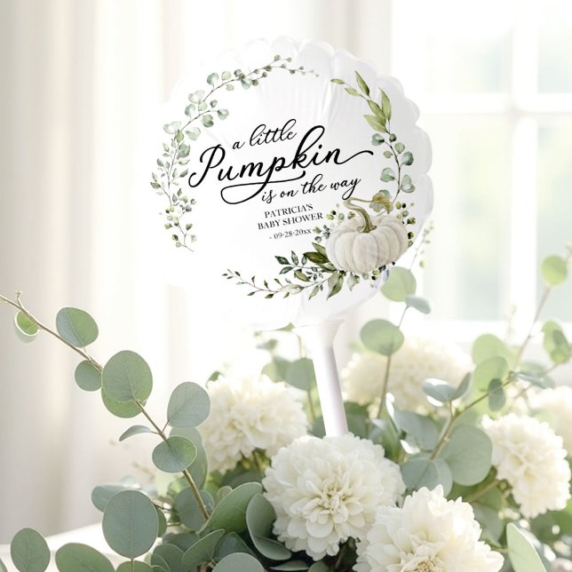  A Little Pumpkin is on the Way Baby Shower  Balloon (Creator Uploaded)