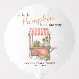 A Little Pumpkin is on the way Baby Shower Balloon