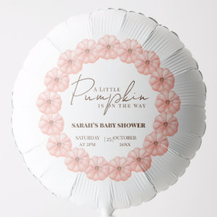 A Little Pumpkin Is On The Way Baby Shower Balloon