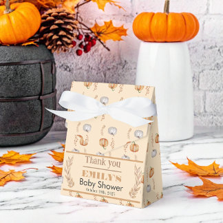 A Little Pumpkin is on the Way - Baby Shower Favor Boxes