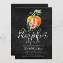 A Little Pumpkin Is On The Way Baby Shower Invite