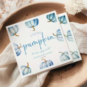 A Little Pumpkin Is On The Way! Baby Shower Napkins