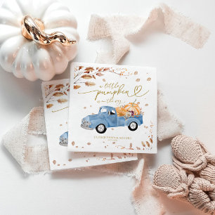 A Little Pumpkin Is On The Way Baby Shower Napkins