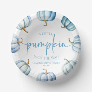 A Little Pumpkin Is On The Way! Baby Shower Paper Bowls