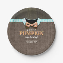 A Little Pumpkin is on the Way Baby Shower Paper P Paper Plates