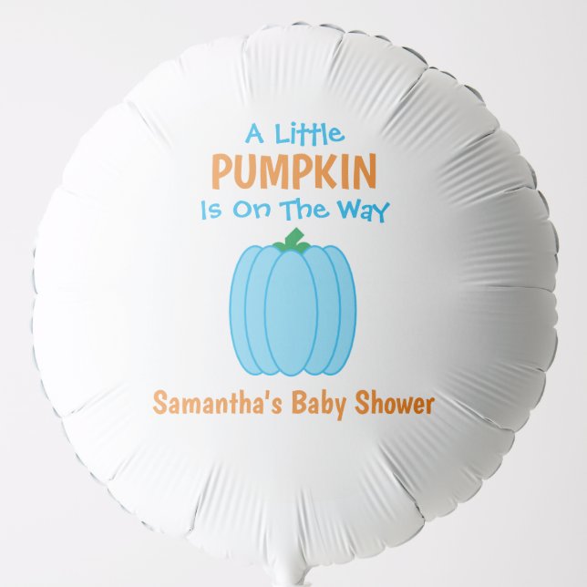 A Little Pumpkin Is On The Way Balloon (Front)