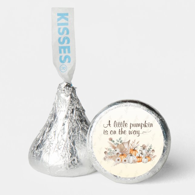 A Little Pumpkin Is On The Way Boho Baby Shower  Hershey®'s Kisses® (Front)