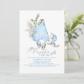 A Little Pumpkin Is On The Way Boy Baby Shower Invitation (Standing Front)