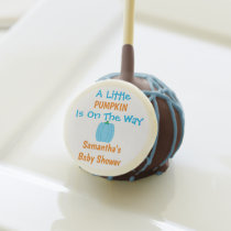 A Little Pumpkin Is On The Way Cake Pops