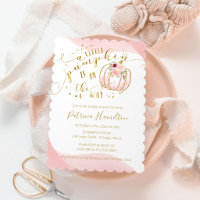 A Little Pumpkin Is On The Way Elegant Baby Shower