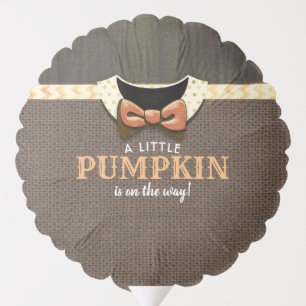 A Little Pumpkin is on the Way Fall Baby Shower Balloon