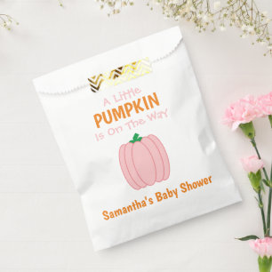 A Little Pumpkin Is On The Way Favor Bag