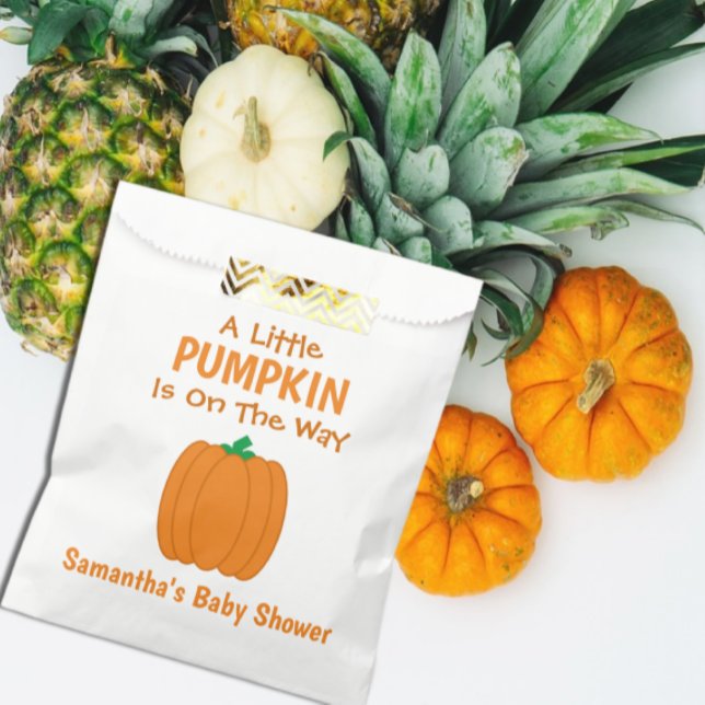A Little Pumpkin Is On The Way Favor Bag (Creator Uploaded)