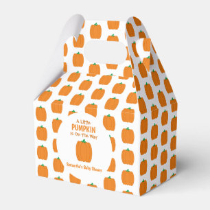 A Little Pumpkin Is On The Way Favor Boxes