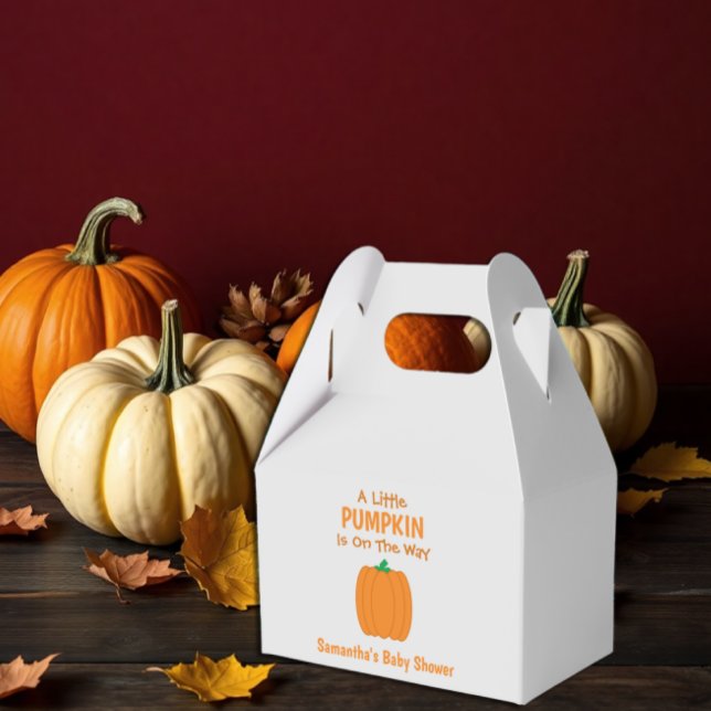 A Little Pumpkin Is On The Way Favor Boxes (Creator Uploaded)