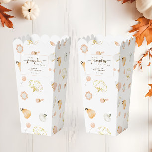 A Little Pumpkin Is On The Way Girl Baby Shower Favor Boxes