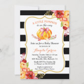 A Little Pumpkin is On the Way | Girl Baby Shower Invitation (Front)