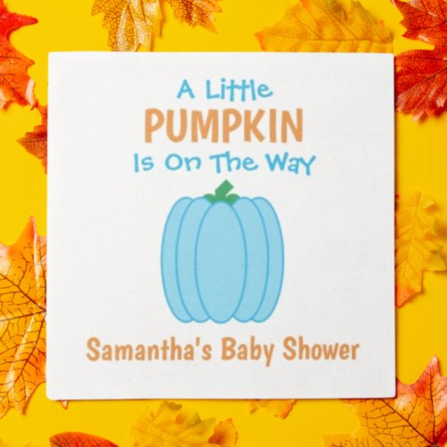 A Little Pumpkin Is On The Way Napkins