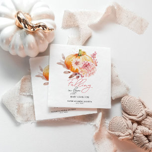 A Little Pumpkin "On Her Way" Baby Shower Napkins