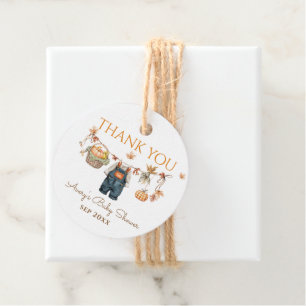 A Little Pumpkin Rustic Boho Fall Baby Shower Favor Tags