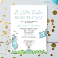 A Little Putter Blue Golf Baby Shower