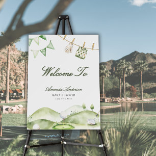 A Little Putter Boy Baby Shower Welcome Sign